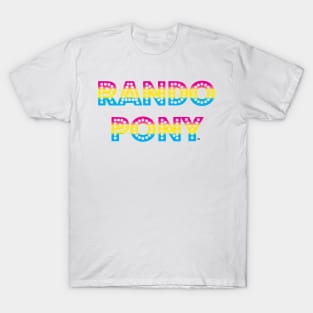 RandoPonyTM Marquee Pansexual Gradient T-Shirt